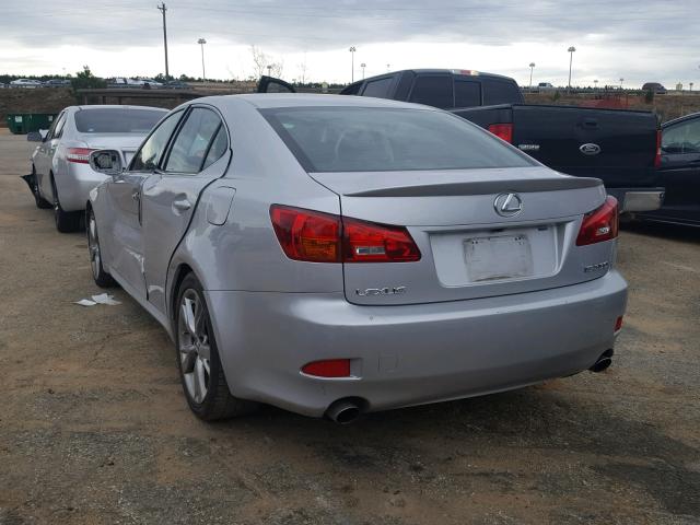 JTHBE262465010135 - 2006 LEXUS IS 350 SILVER photo 3