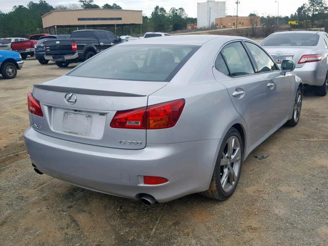 JTHBE262465010135 - 2006 LEXUS IS 350 SILVER photo 4