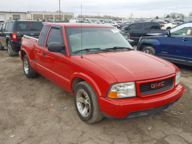 1GTCS195X18201970 - 2001 GMC SONOMA RED photo 1