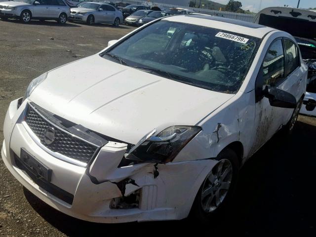 3N1AB6AP2AL652199 - 2010 NISSAN SENTRA 2.0 WHITE photo 2