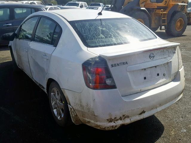 3N1AB6AP2AL652199 - 2010 NISSAN SENTRA 2.0 WHITE photo 3