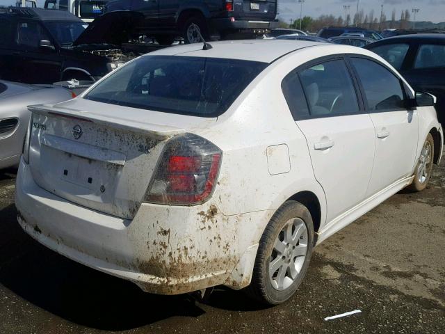 3N1AB6AP2AL652199 - 2010 NISSAN SENTRA 2.0 WHITE photo 4