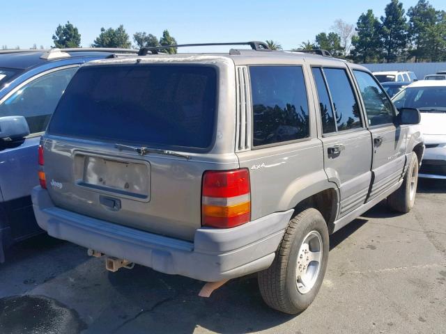 1J4GZ58S2TC161129 - 1996 JEEP GRAND CHER GRAY photo 4