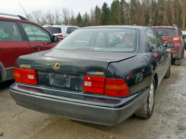 JT8BH22F5T0054380 - 1996 LEXUS LS 400 GREEN photo 4