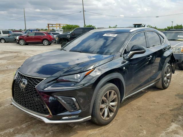 JTJYARBZ3J2086133 - 2018 LEXUS NX 300 BLACK photo 2