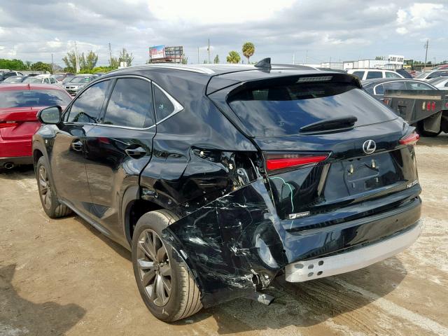 JTJYARBZ3J2086133 - 2018 LEXUS NX 300 BLACK photo 3