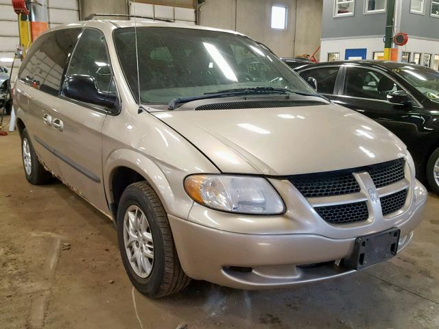 1D4GP44R63B298205 - 2003 DODGE CARAVAN GOLD photo 1