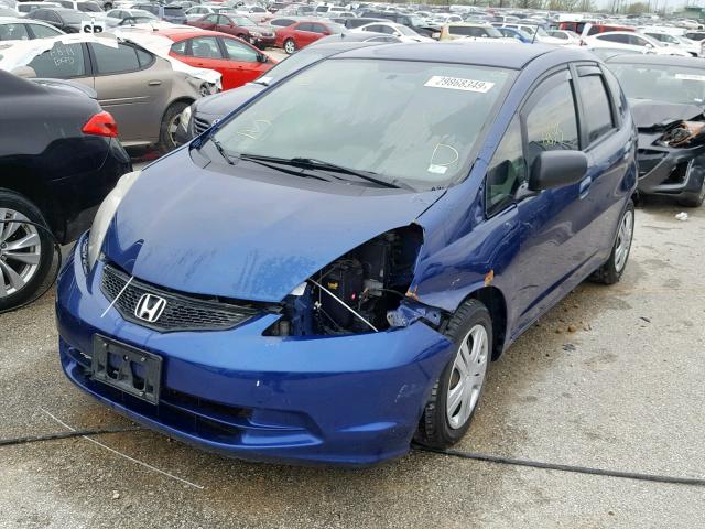 JHMGE8H37BC027919 - 2011 HONDA FIT BLUE photo 2