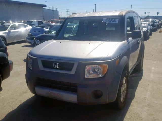 5J6YH286X4L033991 - 2004 HONDA ELEMENT EX SILVER photo 2