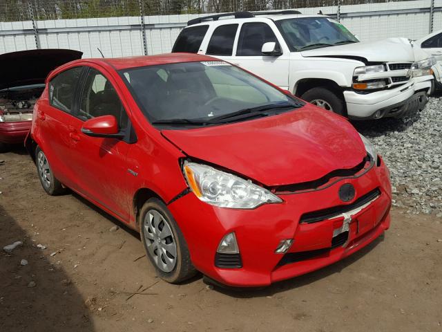 JTDKDTB33D1554736 - 2013 TOYOTA PRIUS C RED photo 1