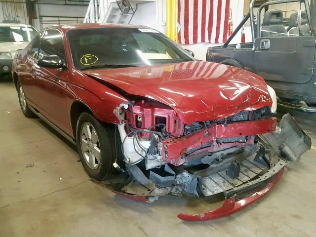 2G1WM15K069229171 - 2006 CHEVROLET MONTE CARL MAROON photo 1