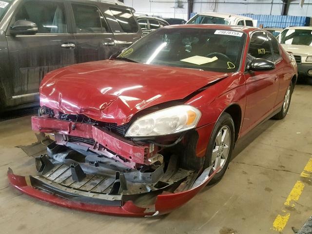 2G1WM15K069229171 - 2006 CHEVROLET MONTE CARL MAROON photo 2