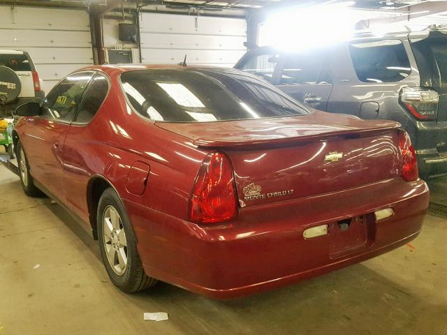 2G1WM15K069229171 - 2006 CHEVROLET MONTE CARL MAROON photo 3