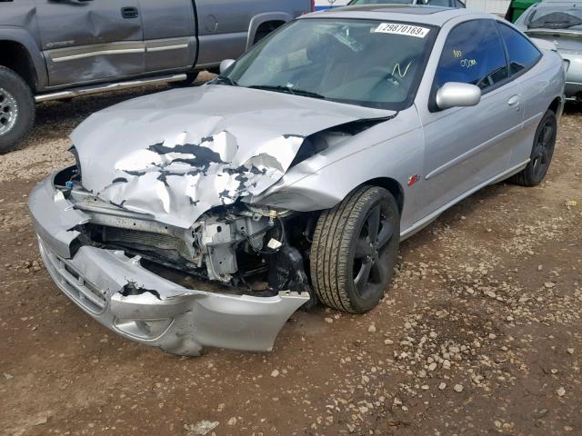 1G1JH12T727149955 - 2002 CHEVROLET CAVALIER Z SILVER photo 2