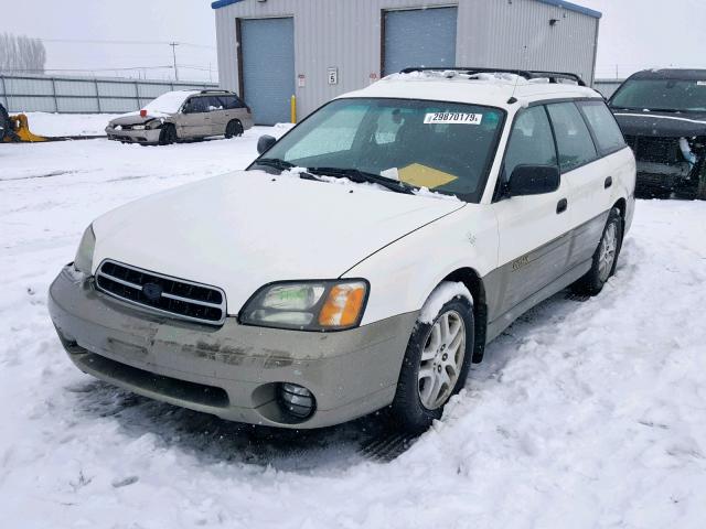 4S3BH6750Y7656207 - 2000 SUBARU LEGACY OUT WHITE photo 2