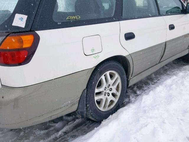 4S3BH6750Y7656207 - 2000 SUBARU LEGACY OUT WHITE photo 9