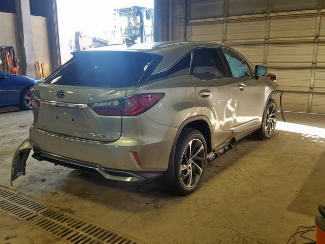 2T2BGMCA6KC033184 - 2019 LEXUS RX 450H GRAY photo 4