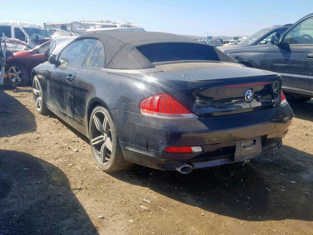 WBAEK13496CN79207 - 2006 BMW 650 I BLACK photo 3