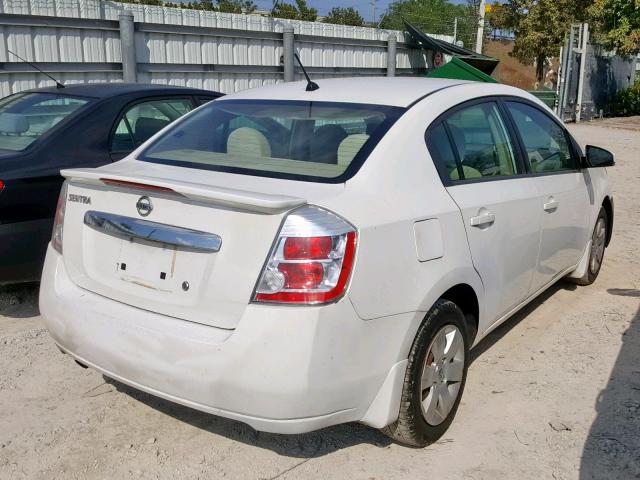 3N1AB6AP3CL694285 - 2012 NISSAN SENTRA 2.0 WHITE photo 4