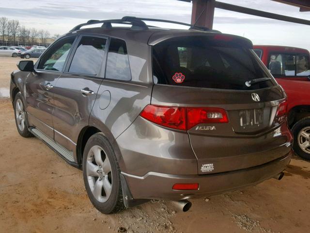 5J8TB18517A006330 - 2007 ACURA RDX TECHNO BROWN photo 3