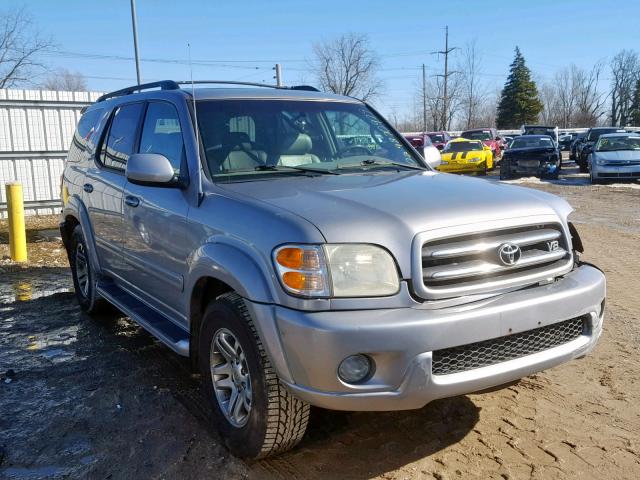 5TDZT38A94S208863 - 2004 TOYOTA SEQUOIA LI SILVER photo 1