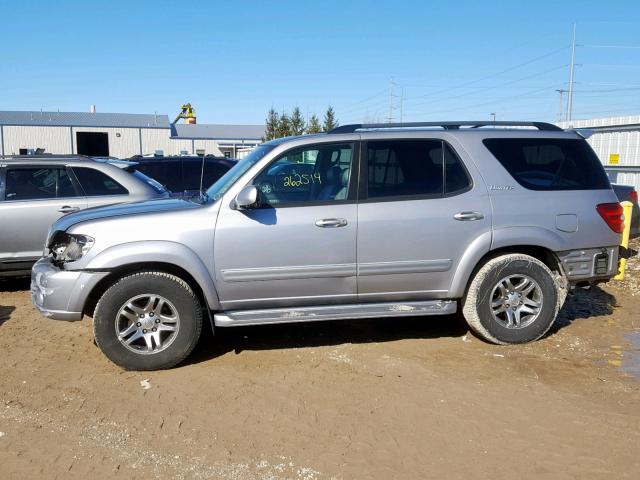 5TDZT38A94S208863 - 2004 TOYOTA SEQUOIA LI SILVER photo 9