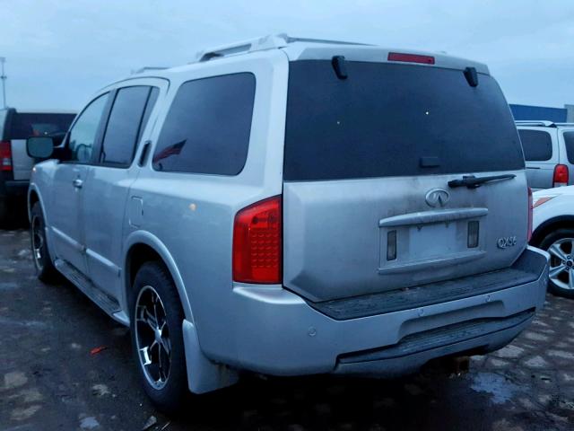 5N3AA08C55N803576 - 2005 INFINITI QX56 SILVER photo 3