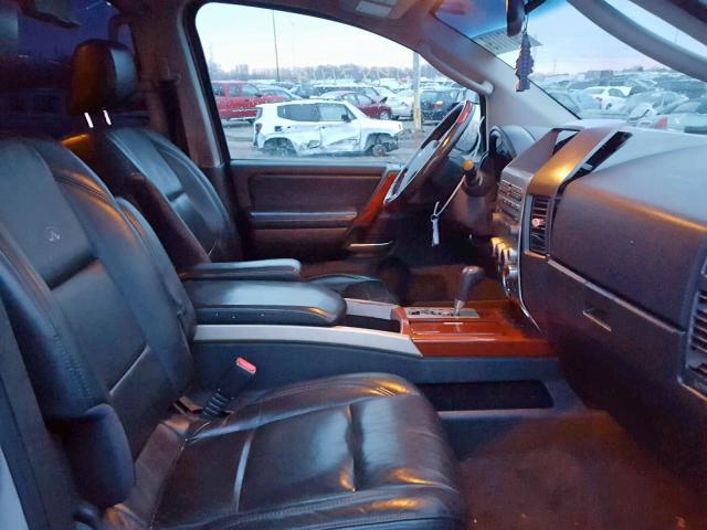 5N3AA08C55N803576 - 2005 INFINITI QX56 SILVER photo 5