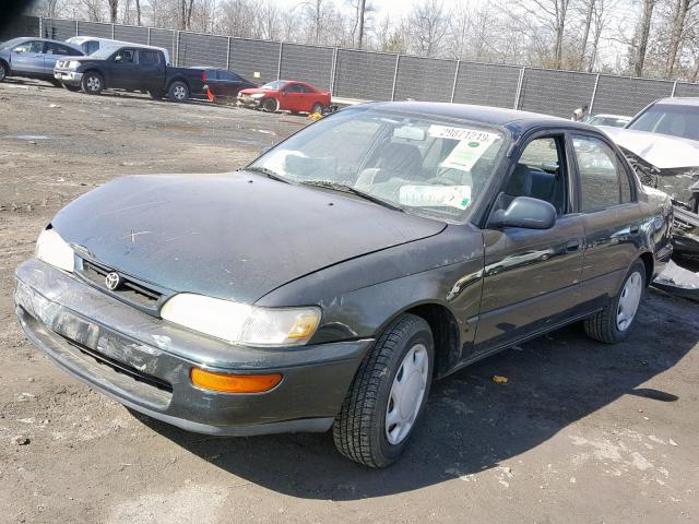 2T1BB02E7TC173701 - 1996 TOYOTA COROLLA DX GREEN photo 2