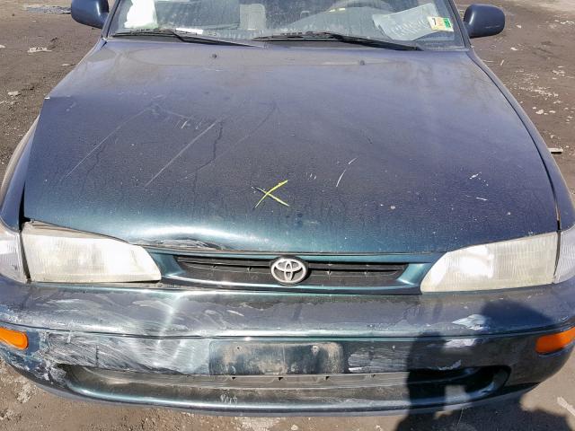 2T1BB02E7TC173701 - 1996 TOYOTA COROLLA DX GREEN photo 7