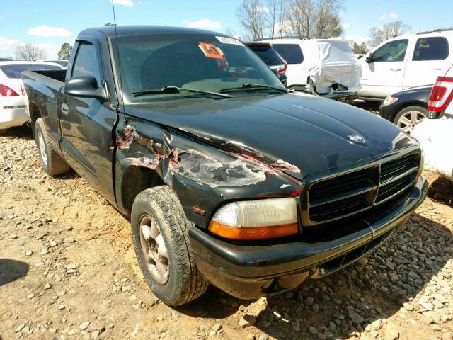 1B7FL26P5VS200353 - 1997 DODGE DAKOTA BLACK photo 1