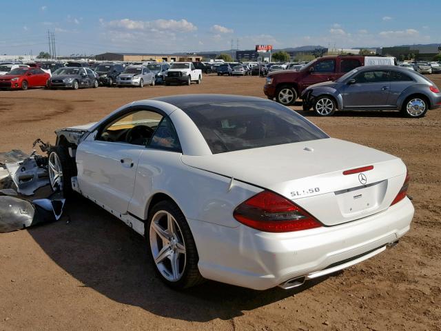 WDBSK71F99F151782 - 2009 MERCEDES-BENZ SL 550 WHITE photo 3