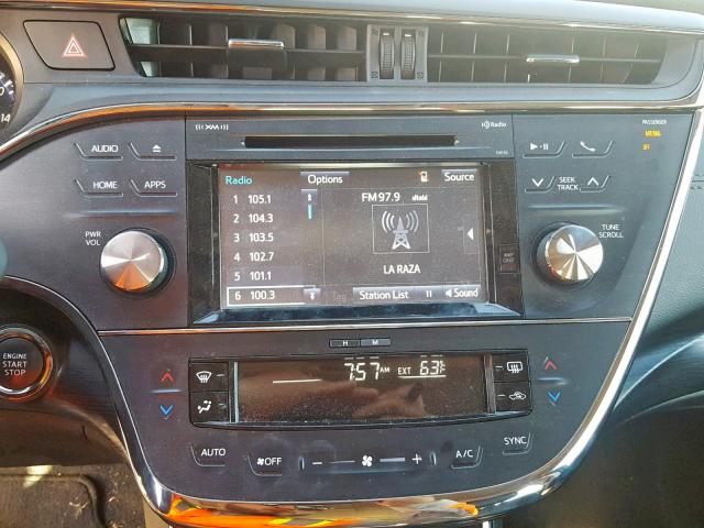 4T1BK1EB5GU232630 - 2016 TOYOTA AVALON XLE SILVER photo 9