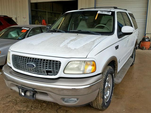 1FMRU17L82LA16574 - 2002 FORD EXPEDITION WHITE photo 2