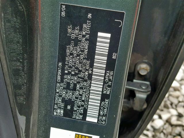 JTLKT324250197590 - 2005 TOYOTA SCION XB 石墨色 照片 10