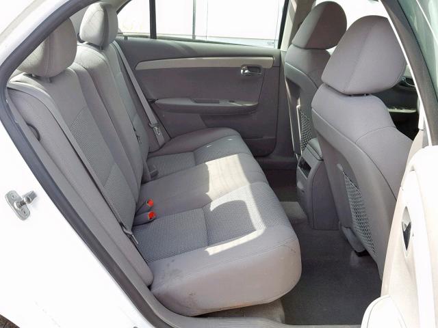 1G1ZB5EB8AF203167 - 2010 CHEVROLET MALIBU LS WHITE photo 6