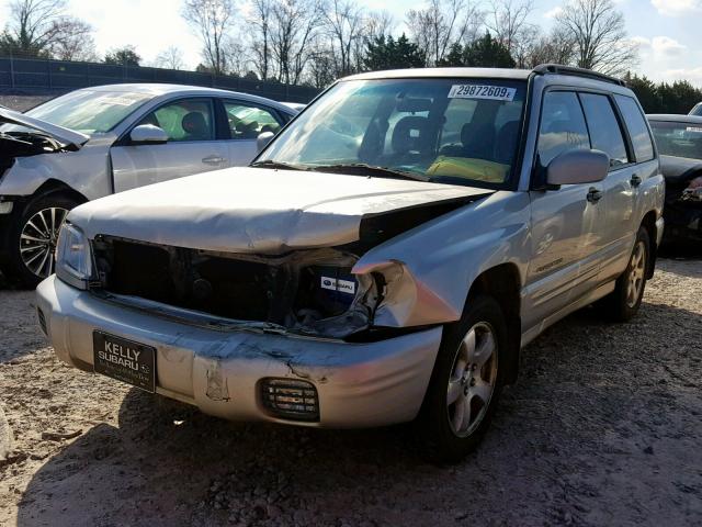 JF1SF65641H741011 - 2001 SUBARU FORESTER S ვერცხლისფერი ფოტო 2