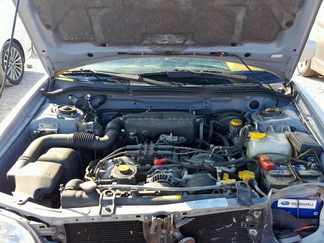 JF1SF65641H741011 - 2001 SUBARU FORESTER S ვერცხლისფერი ფოტო 7