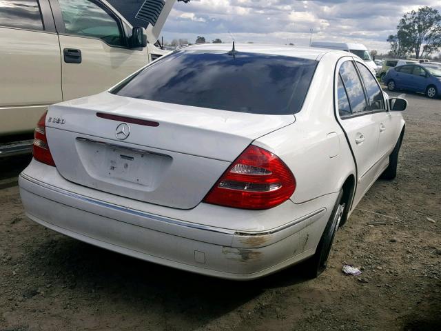 WDBUF65J74A448125 - 2004 MERCEDES-BENZ E 320 WHITE photo 4