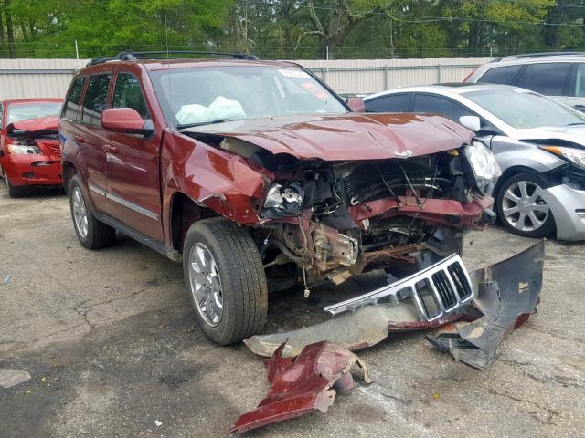 1J8HS58N38C208502 - 2008 JEEP GRAND CHER RED photo 1