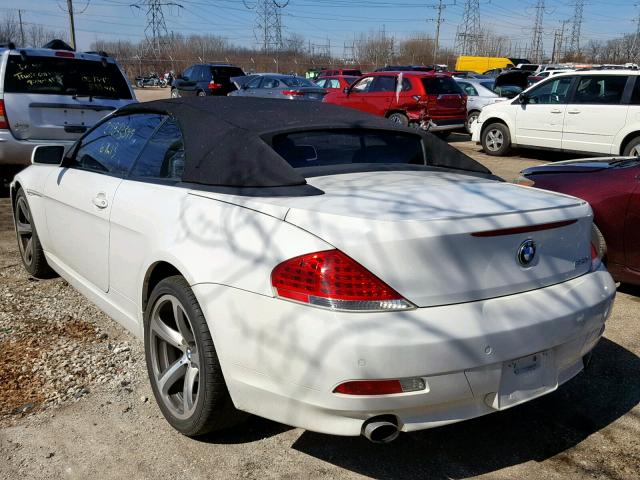 WBAEK13507CN81776 - 2007 BMW 650 I WHITE photo 3