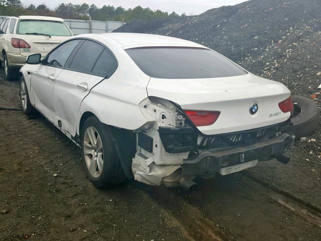 WBA6A0C55FD318712 - 2015 BMW 640 I WHITE photo 3