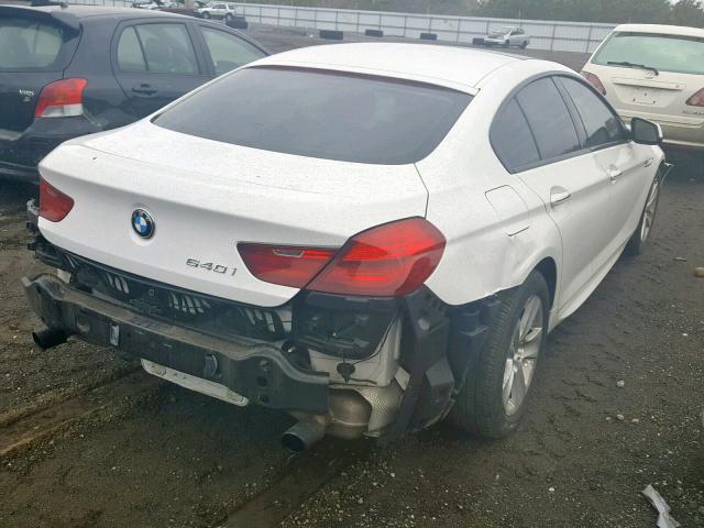 WBA6A0C55FD318712 - 2015 BMW 640 I WHITE photo 4