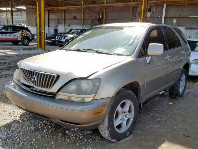 JT6HF10U5X0059248 - 1999 LEXUS RX 300 GOLD photo 2