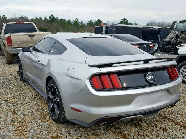 1FA6P8CF5G5255329 - 2016 FORD MUSTANG GT SILVER photo 3