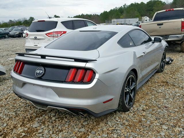 1FA6P8CF5G5255329 - 2016 FORD MUSTANG GT SILVER photo 4