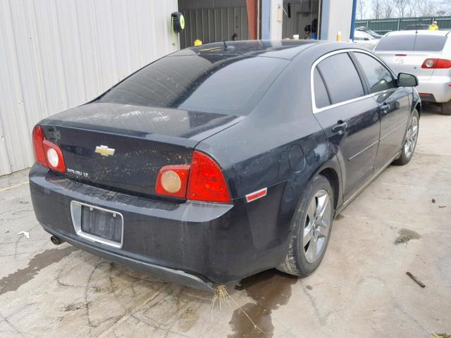 1G1ZC5EB4AF263461 - 2010 CHEVROLET MALIBU 1LT 黑色 照片 4