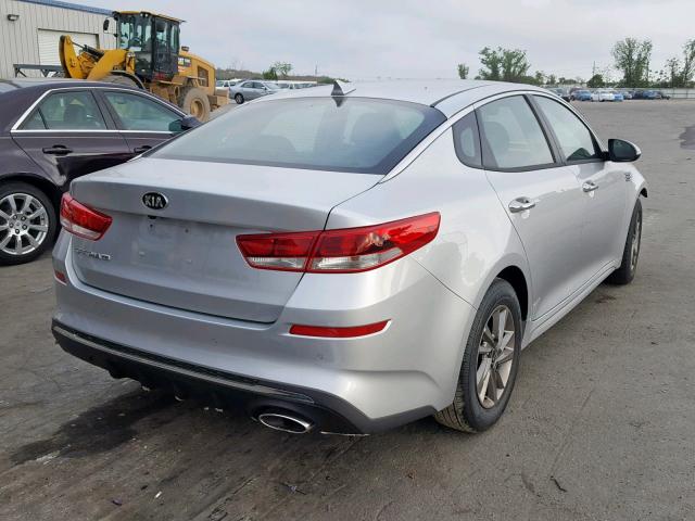 5XXGT4L36KG318306 - 2019 KIA OPTIMA LX SILVER photo 4