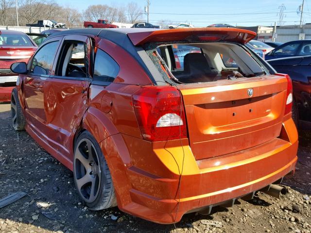 1B3HB68F28D722424 - 2008 DODGE CALIBER SR ORANGE photo 3