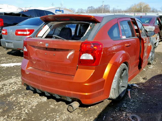 1B3HB68F28D722424 - 2008 DODGE CALIBER SR ORANGE photo 4